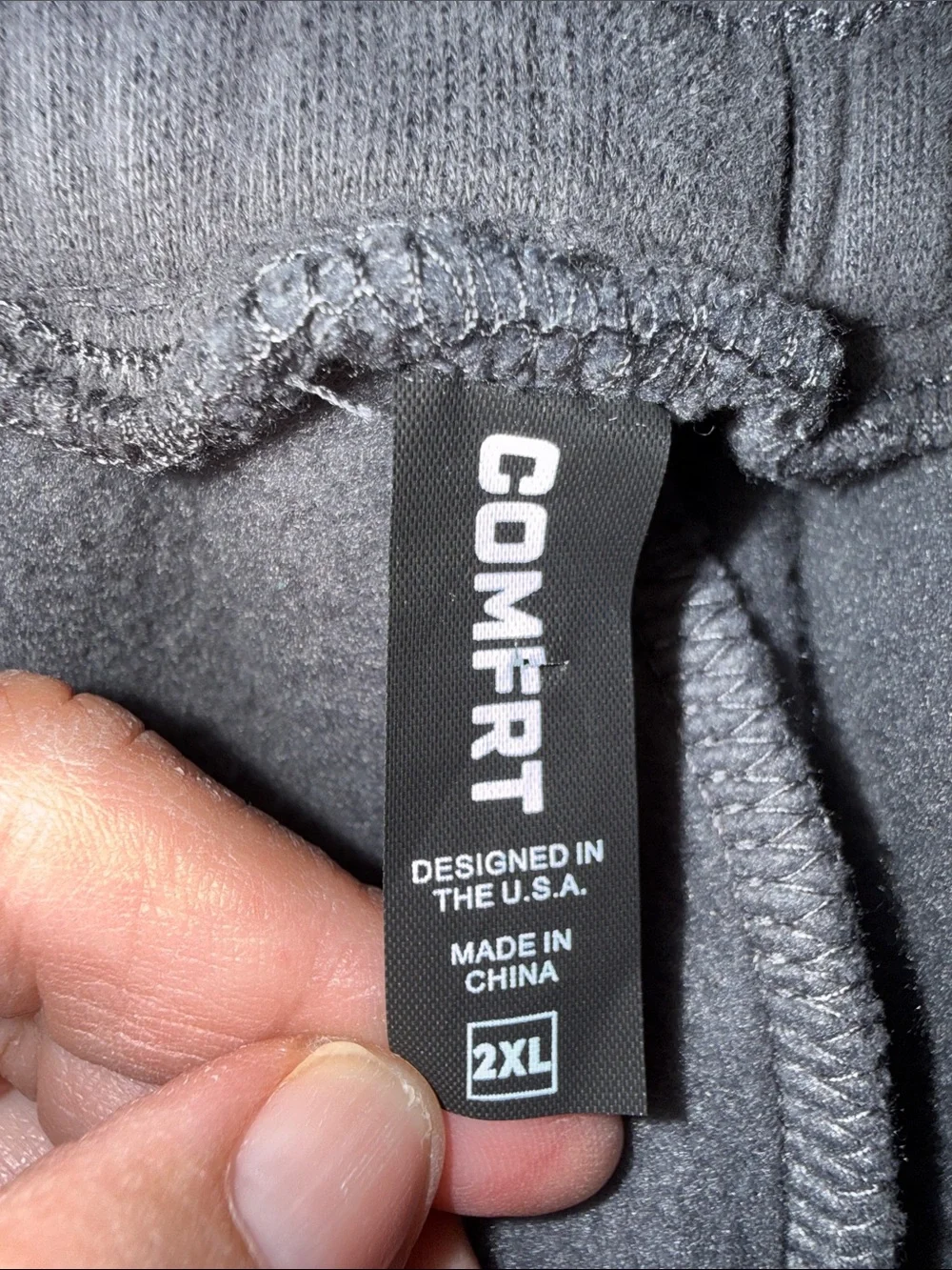 Comfrt Gray Fleece Jogger Sweatpants 2XL